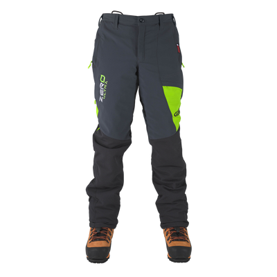 Clogger Zero Ultra Men's Premium Chainsaw Trousers - Grey/Green