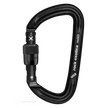 rockD Screw-Lock Carabiner Black